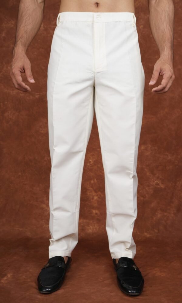 White cotton pajama for men worn with kurta – Tatvivah ethnic wear